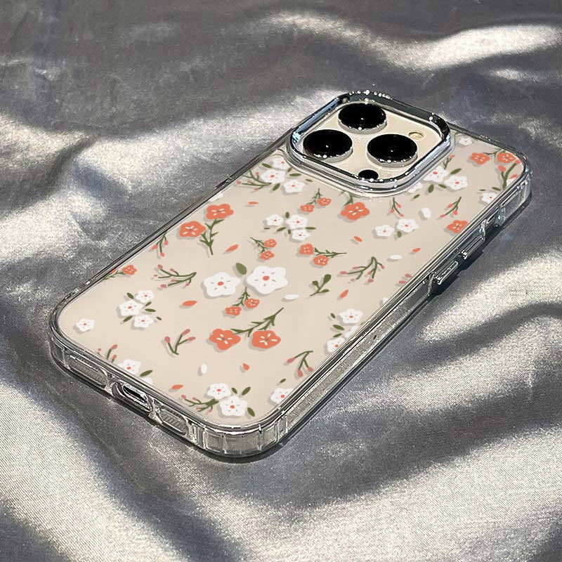 ✅Ốp Điện Thoại Mềm Chống Sốc Họa Tiết Hoa Đơn Giản Bảo Vệ Toàn Diện Cho Iphone 11 plus 12 / max7 14pro 8 13 B3XE