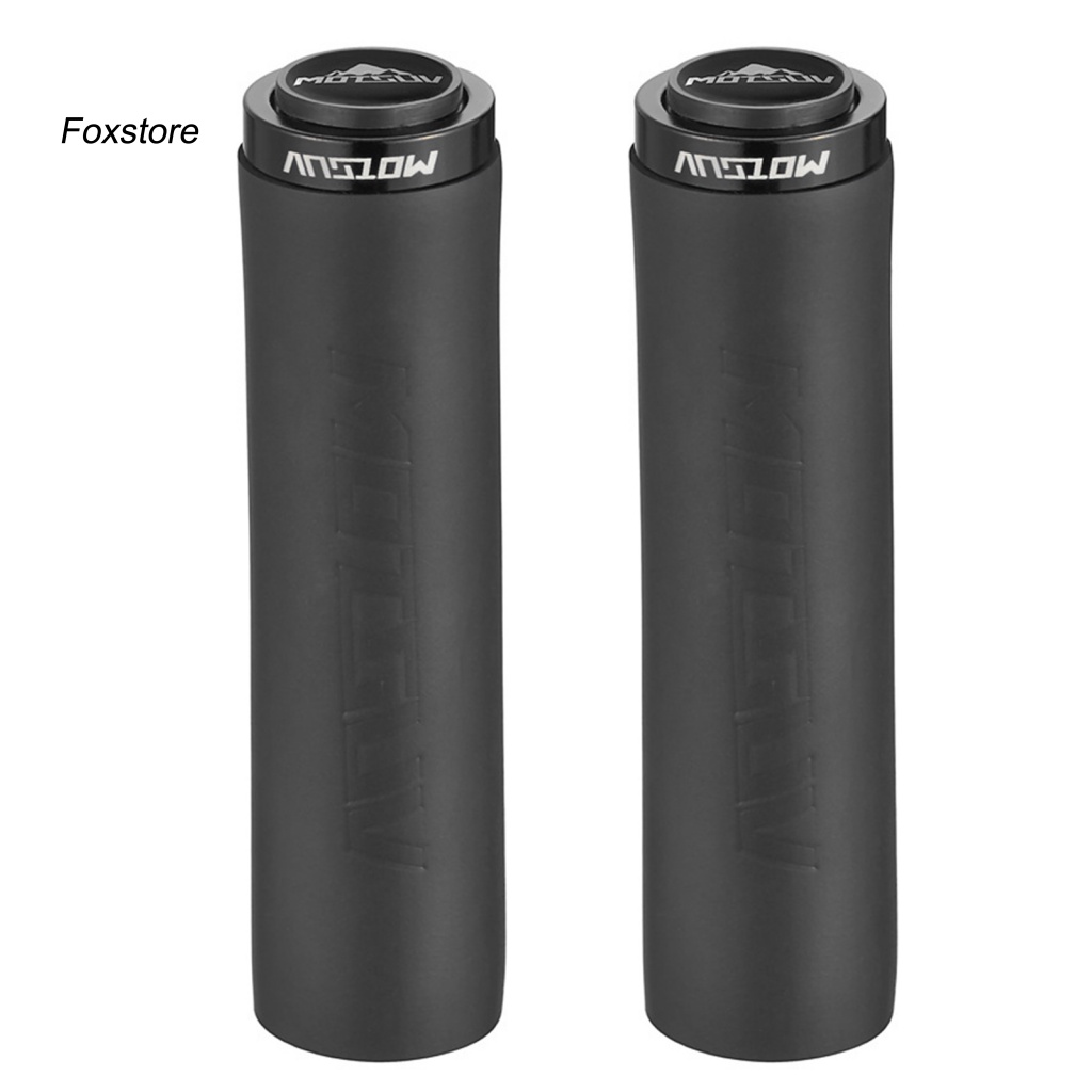 Set 2 Vỏ Bọc Tay Lái Trái / Phải Chất Liệu Silicone Thấm Hút Mồ Hôi Trọng Lượng Nhẹ Dành Cho Xe Đạp