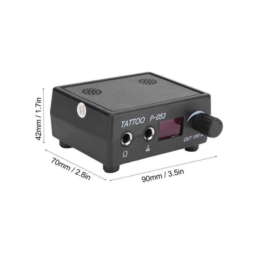 Máy Xăm Hình Mini Màn Hình LCD Màu Đen Có Thể Xoay Được