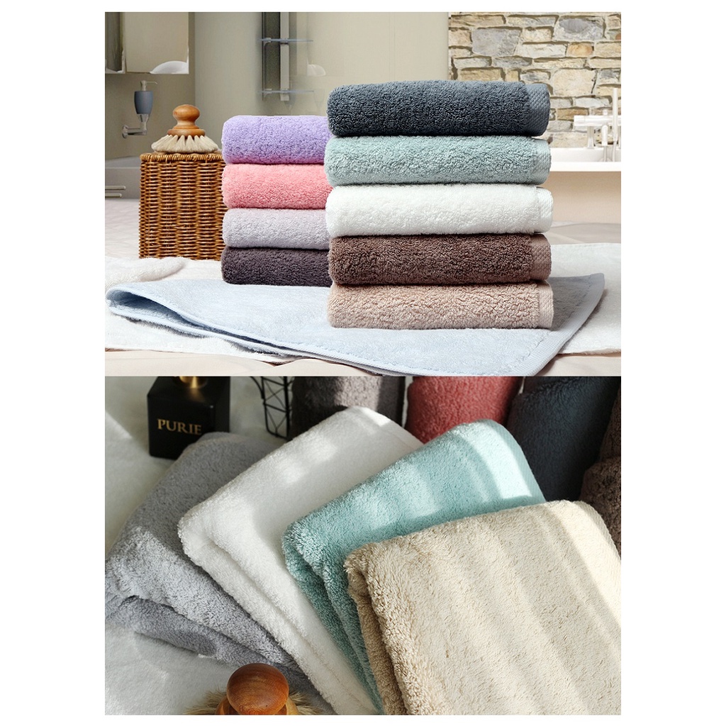 3 Cái Khăn 40x80cm 100% Cao Cấp Anoda Màu Be