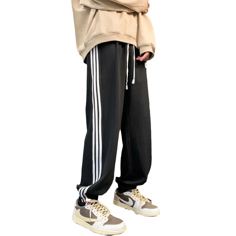 Quần Dài Thể Thao Dáng Rộng Phong Cách Đường Phố Thời Trang Xuân Thu Cho Nam
