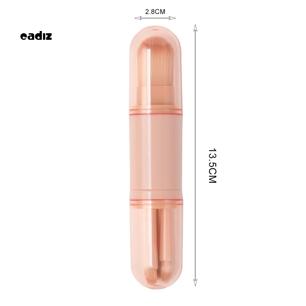 Bộ 4 Cọ Trang Điểm Bốn Trong Một Mini Đa Năng Có Thể Thu Gọn Cho Nữ