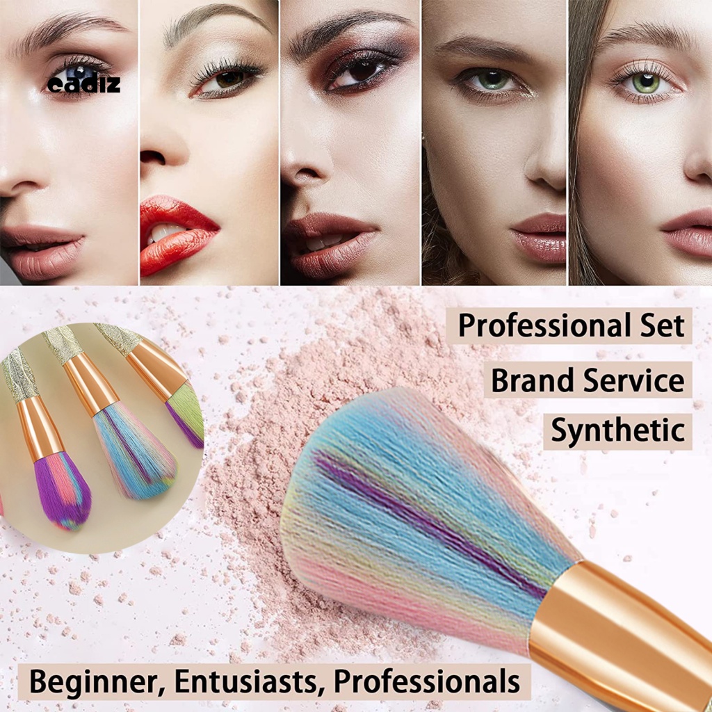 Bộ 7 Cọ Trang Điểm Nền Che Khuyết Điểm Mềm Mại Thoải Mái Tiết Kiệm Thời Gian Chuyên Nghiệp