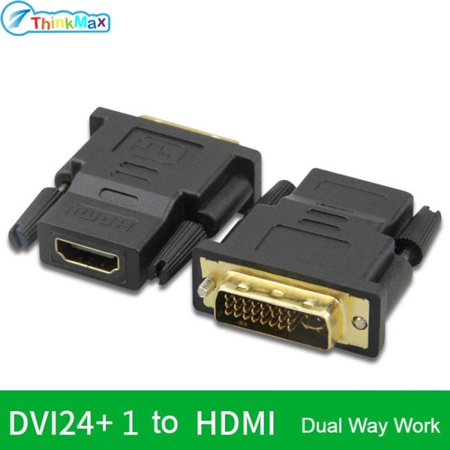 Thinkmax Cáp ChuyểN DVI 24 + 1 Sang HDMI DVI 24 + 1 Sang HDMI 1080P Cho PC