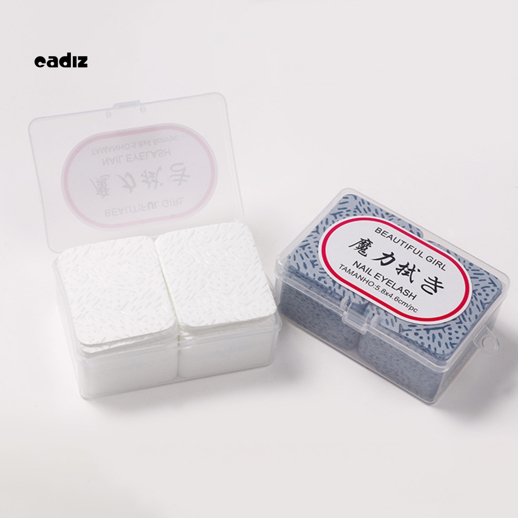 Hộp 180 Miếng Bông Tẩy Trang Làm Sạch Lông Mi Hai Mặt Tiện Dụng