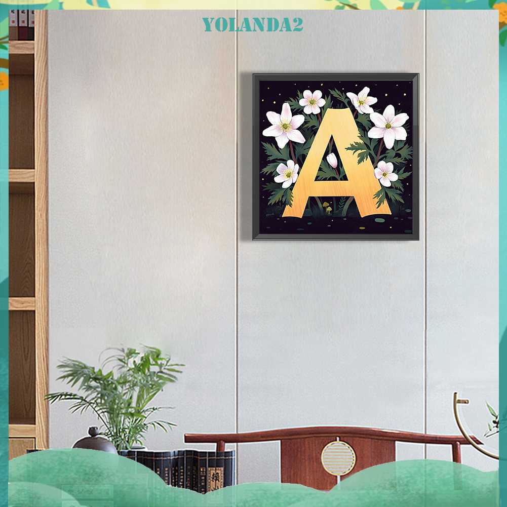 Tranh Đính Đá Kim Cương Toàn Bộ 5D DIY Hình Vẽ Hoa Và Chữ Trang Trí Nhà Cửa