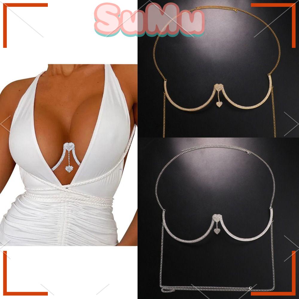 Dây Mắt Xích Trang Sức Đeo Ngực Gợi Cảm Cho Nữ