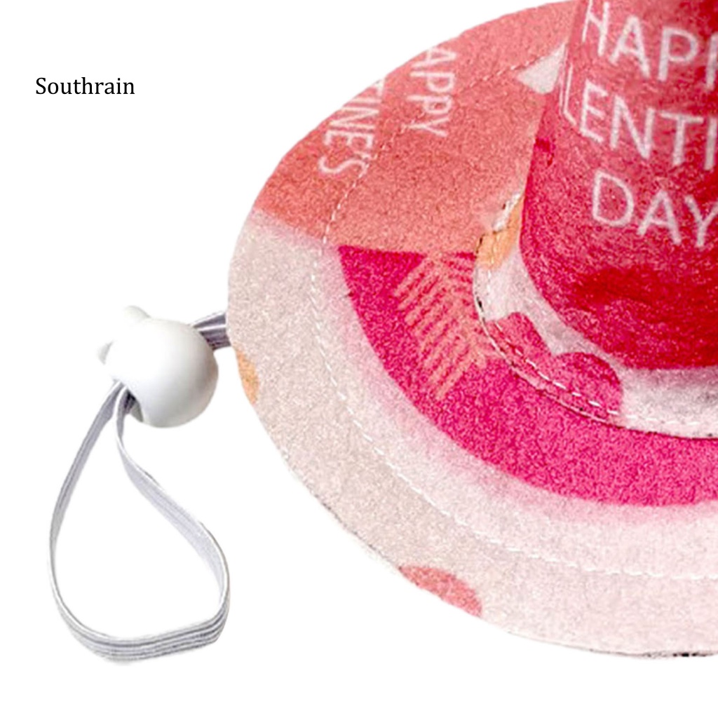 Mũ Đội Bằng Vải Không Dệt Chống Nước In Họa Tiết Trái Tim Dành Cho Thú Cưng