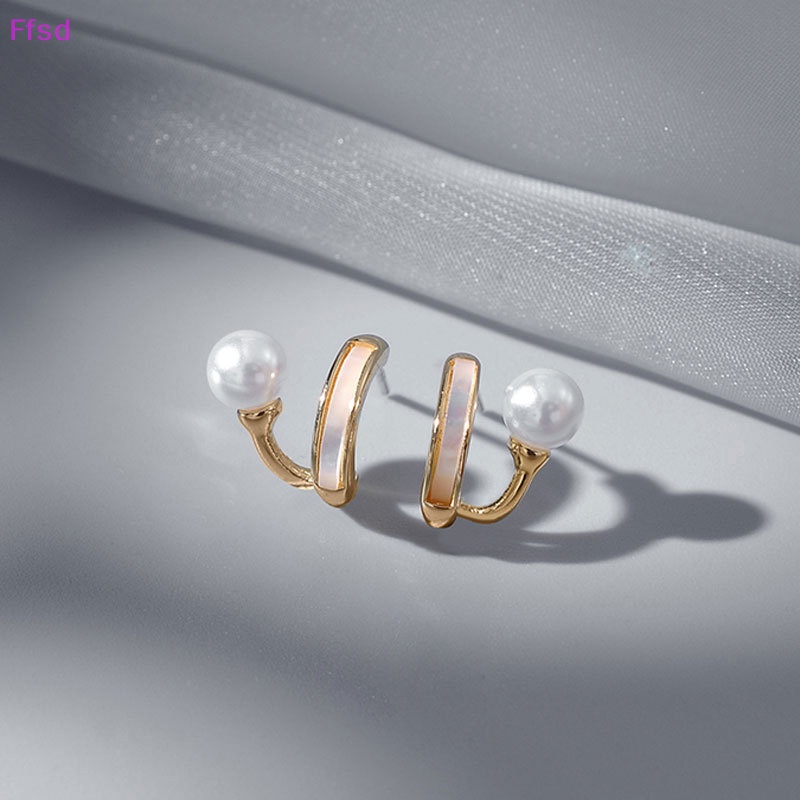 1 Đôi Bông Tai Ngọc Trai Giả Bằng Hợp Kim Thời Trang Hàn Quốc Đơn Giản Dành Cho Nữ