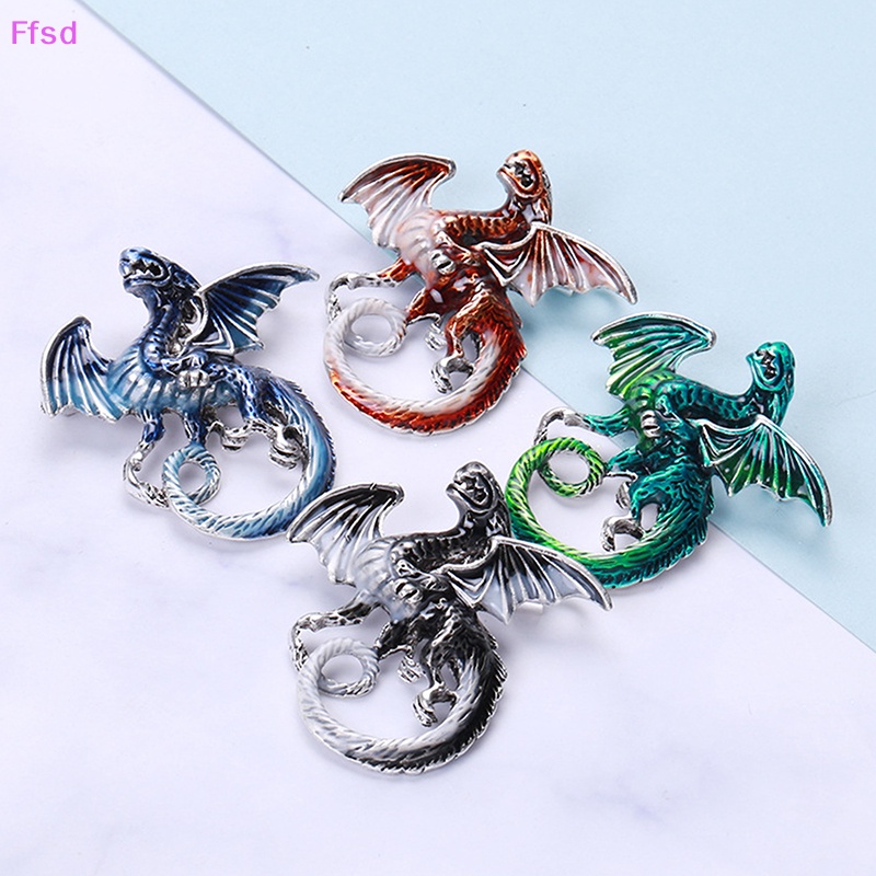 {Ffsd} Ghim Cài Áo Hình Rồng Tráng Men Vintage Cho Nữ