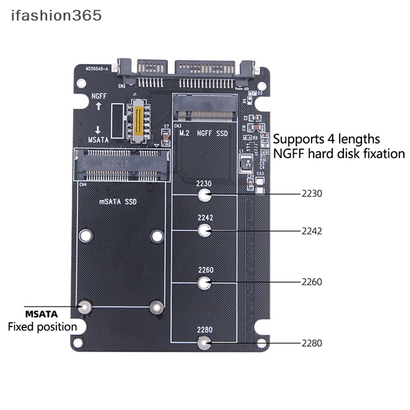 Bảng Mạch Chuyển Đổi NGFF Sang SATA 3 HDD SSD M.2 SATA 365 Chuyên Dụng