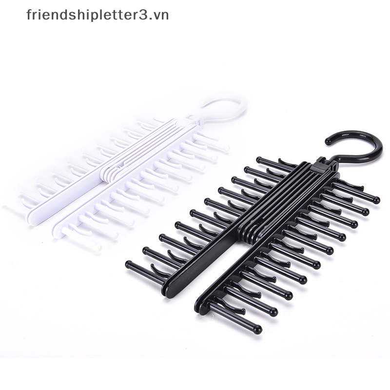 Phụ Kiện Điều Chỉnh Xoay 360 Độ Chuyên Dụng° Giá Đỡ Móc Cà Vạt / Khăn Choàng Cổ 20 Lỗ Nhỏ Gọn Hot.