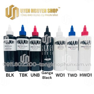 Mực Dynamic Ganga Black siêu đen đậm đặc 240ml