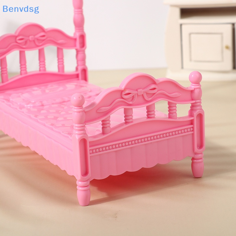 1 Giường Ngủ Mini Trang Trí Nhà Búp Bê DIY Kích Thước 15 * 8 * 13.5CM