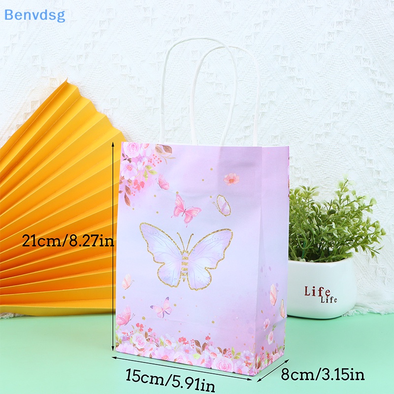 Bộ 5 Túi Đựng Quà Họa Tiết Bươm Bướm / Vương Miện / Hoa Tuyết Xinh Xắn