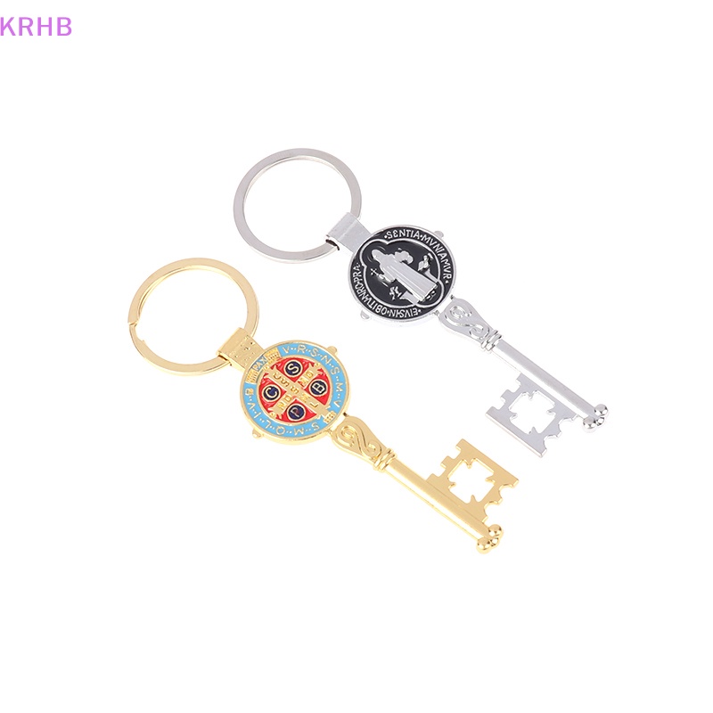 Krhb Móc Khóa Hình Chìa Khóa Làm Thủ Công San Benito Khô Dầu St Benedict Cho Nam Và Nữ Mới