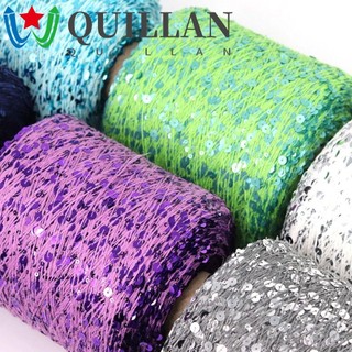Cuộn chỉ len đính kim sa lấp lánh