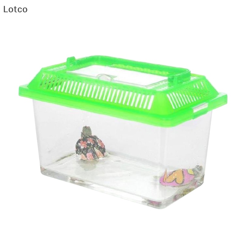 Lotco xách tay nhựa cầm tay bể cá trong suốt cutout thiết kế cho rùa petfish VN