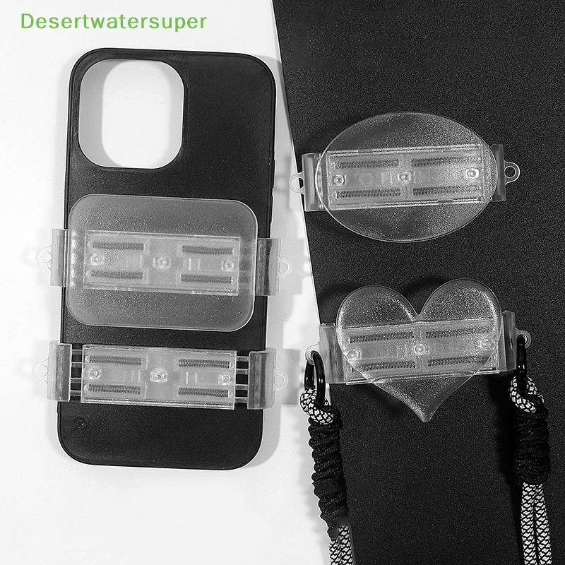 Dsvn Túi Đeo Chéo Vai Đựng Điện Thoại Trong Suốt Kẹp Mặt Sau Hình Oval Trái Tim Có Thể Điều Chỉnh Phổ Biến