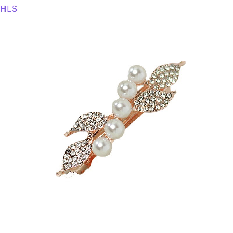 Kẹp Tóc Đính Đá Ngọc Trai Nhân Tạo Thời Trang Dành Cho Nữ