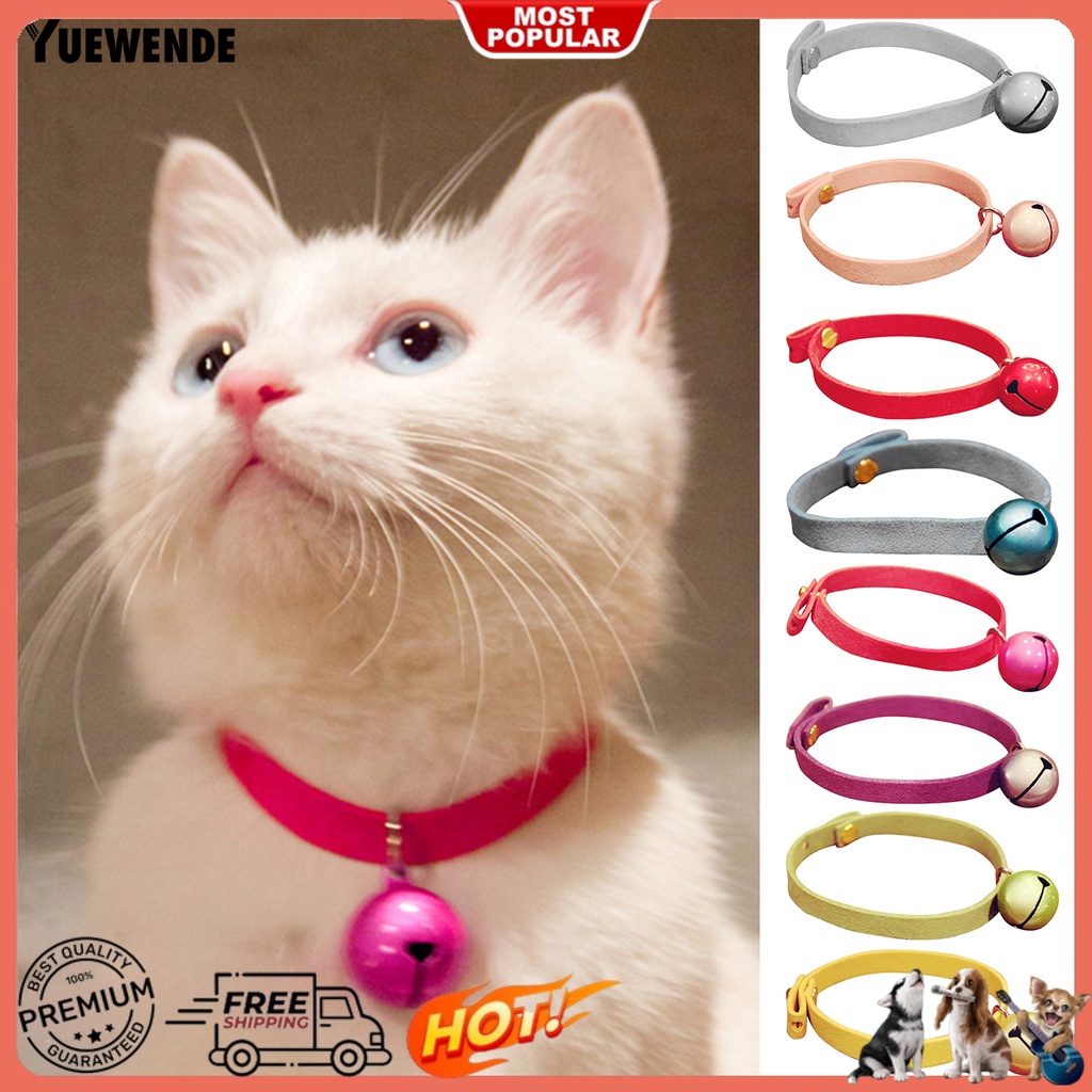 Yq.e Vòng Cổ Gắn Chuông Thoáng Khí Tháo Gỡ Nhanh Trang Trí Cho Thú Cưng