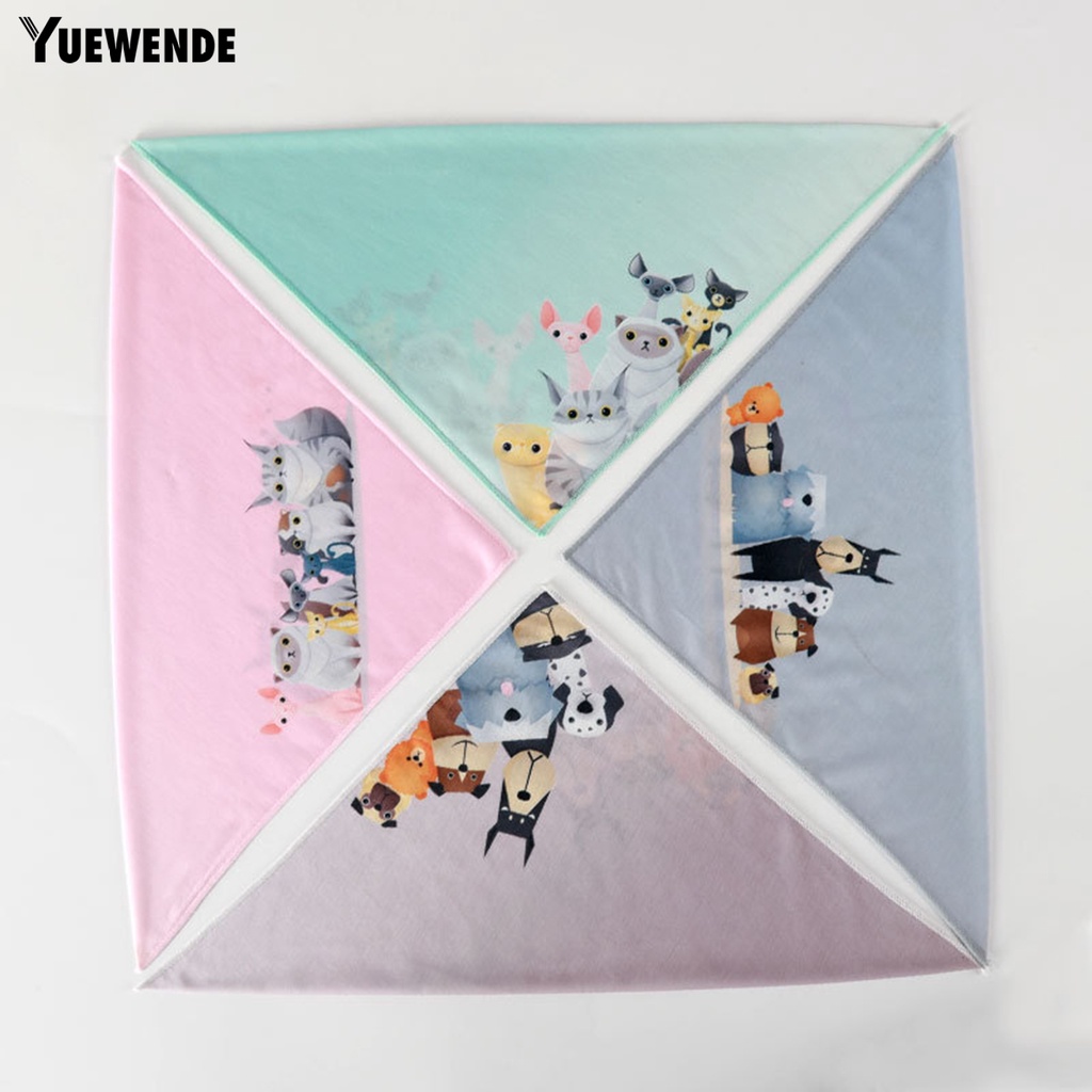 Yếm Ăn Bằng Polyester Siêu Mềm In Họa Tiết Hoạt Hình Dành Cho Thú Cưng