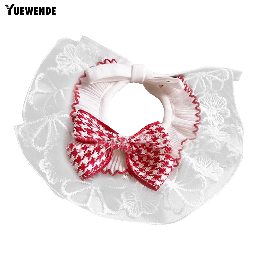 Yếm Đeo Cổ YQ.E Bằng Polyester Siêu Mềm Nhiều Lớp Thắt Nơ Xinh Xắn Cho Thú Cưng