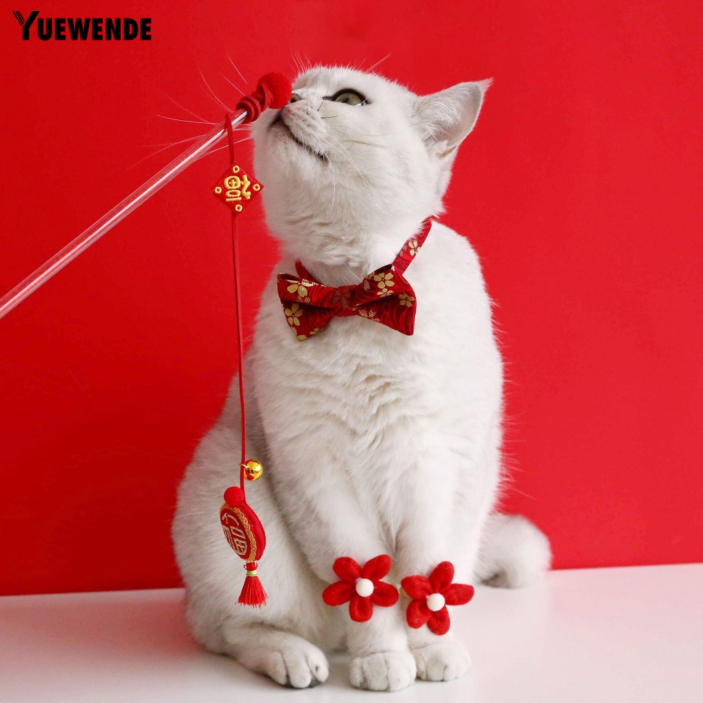 Set 3 Vòng Đeo Cổ Thời Trang Năm Mới Xinh Xắn Dành Cho Thú Cưng