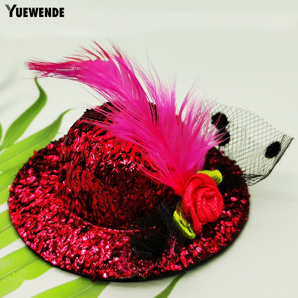 Yq.e Mũ Lông Gà Đính Lông Vũ Trang Trí Vui Nhộn Dành Cho Gia Cầm