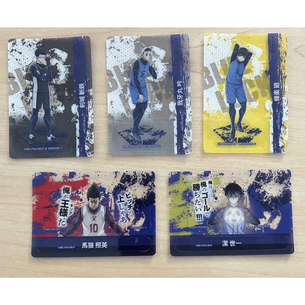 Pack card nhân phẩm standee Blue Lock chính hãng - thẻ Blue Lock