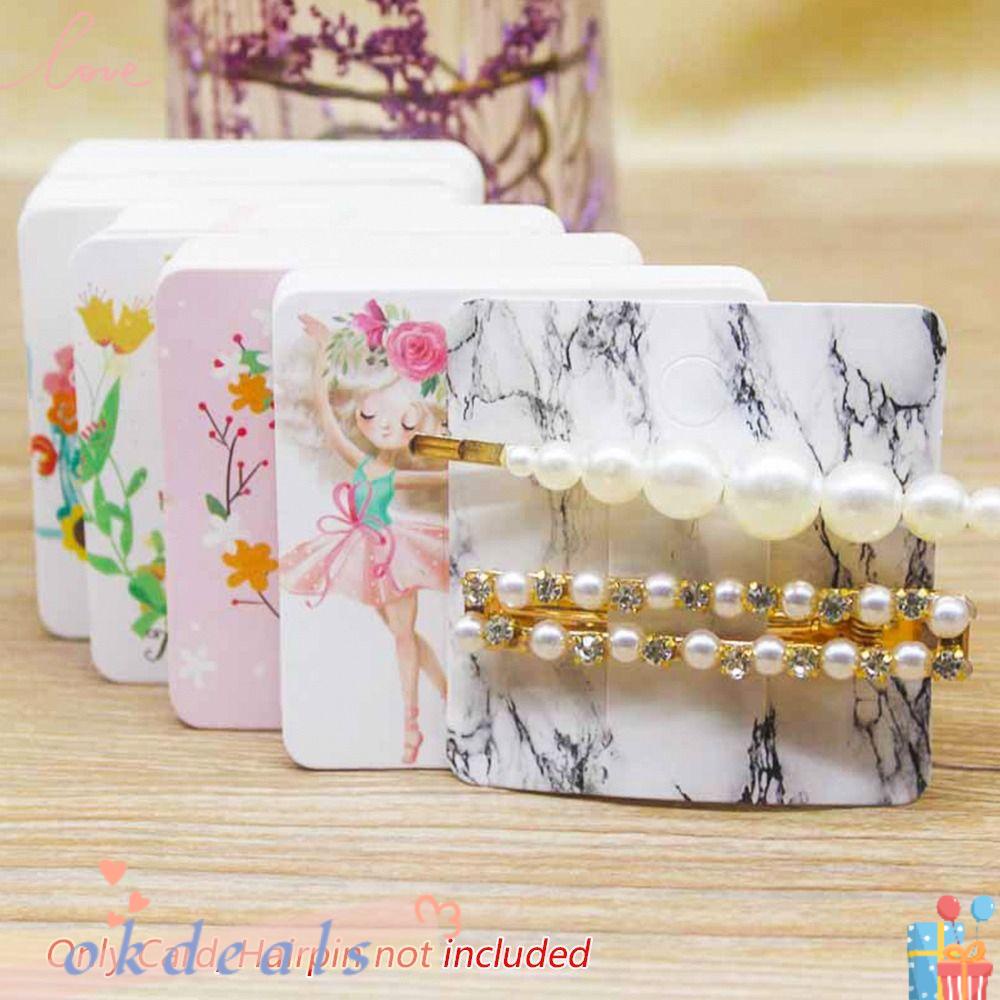 Bộ 100 Túi Giấy Đựng Kẹp Tóc 6 * 6cm Nhiều Màu Sắc Không Bao Bì Cho Bạn Gái Ốp