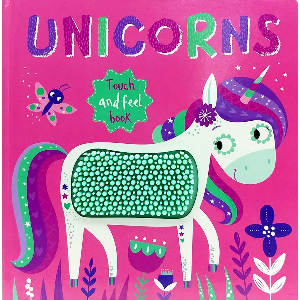 Touch And Feel Silicon Board Book - Unicorns