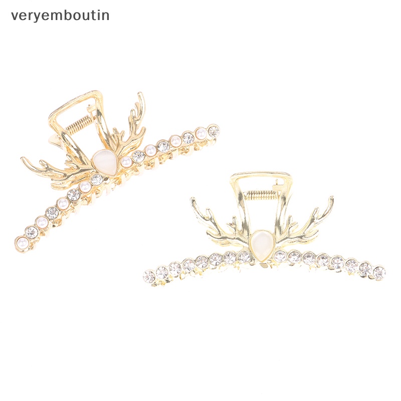 Kẹp Tóc Hình Hoa / Trái Tim Đính Ngọc Trai Thời Trang Cho Nữ