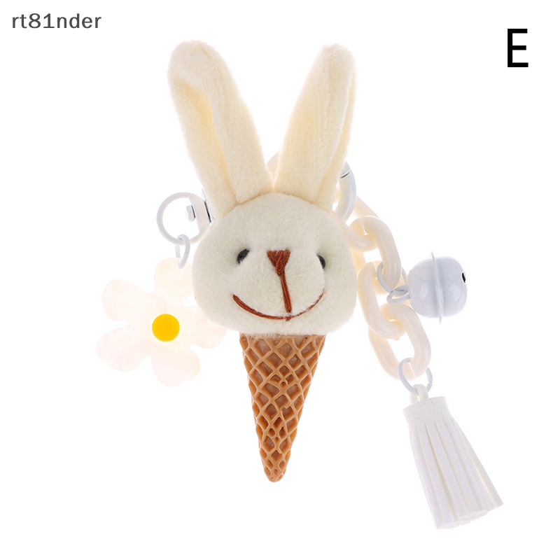 Rt Móc Chìa Khóa Hình Thỏ / Gấu Nhồi Bông Hoạt Hình Dễ Thương Trang Trí Ba Lô / Ô Tô