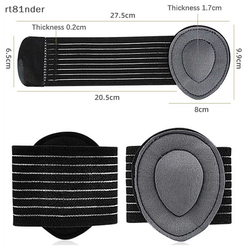 Rt 1 Cặp Đệm Lót Chân Thể Thao Hỗ Trợ Giảm Xóc Phẳng Thoải Mái Có Thể Điều Chỉnh Bảo Vệ Chân