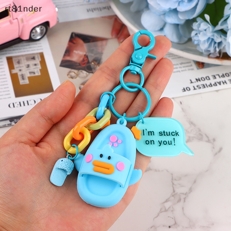 Rt Móc Chìa Khóa Hình Dép Hoạt Hình Dễ Thương Trang Trí Ba Lô / Túi Xách / Ô Tô