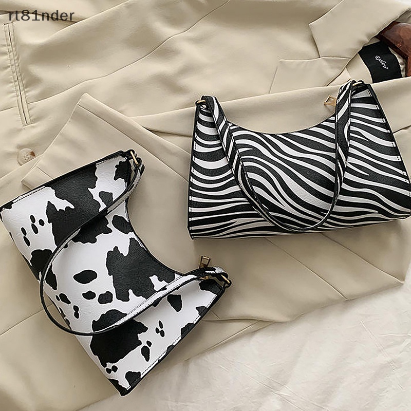 Rt Túi Xách Da PU In Họa Tiết Ngựa Vằn Đơn Giản Thời Trang Cho Nữ n