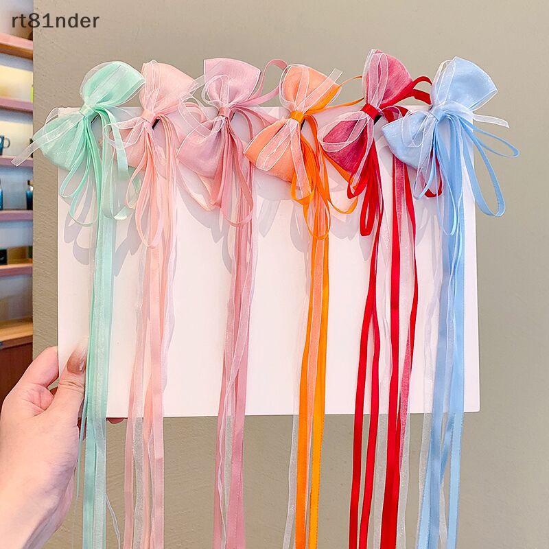 Rt Bộ 2 Kẹp Tóc Đính Nơ Phong Cách Trung Hoa Cổ Điển Cho Bé Gái