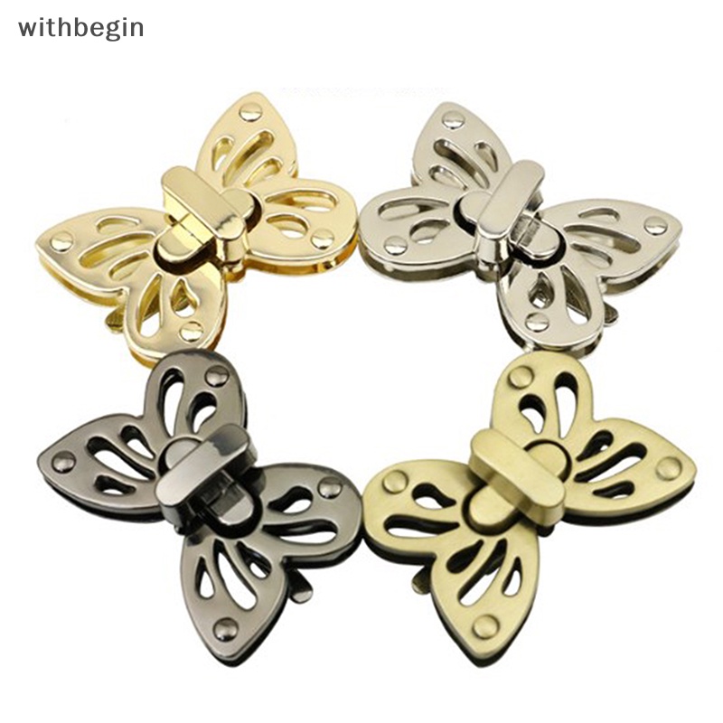 Khóa Vặn Xoắn Hình Bướm Dành Cho Túi Xách Da Thủ Công Thời Trang Nữ