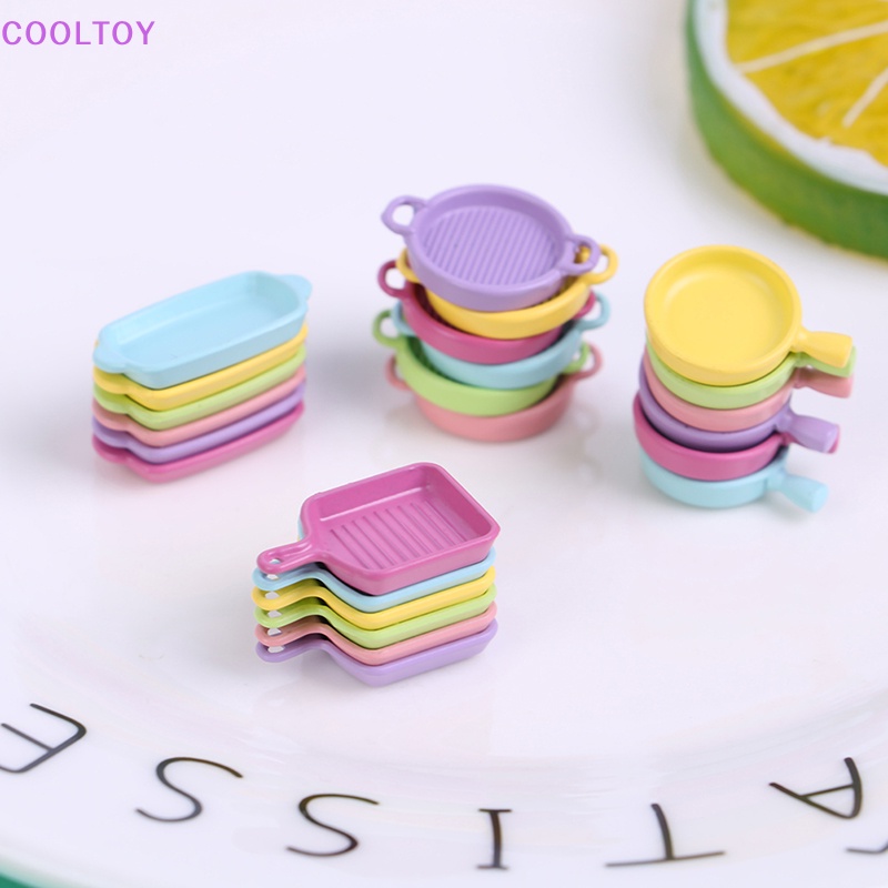 Set 4 Đĩa Mini Tỉ Lệ 1 / 12 Dùng Để Trang Trí Nhà Búp Bê