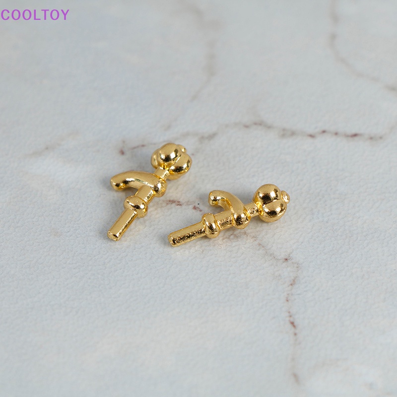 Cooltoy Bộ 2 Vòi Nước mini Bằng Hợp Kim Tỉ Lệ 1: 12 Trang Trí Nhà Búp Bê