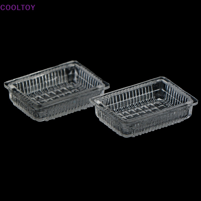 Set 2 Khay Nhựa 1: 12 Trang Trí Nhà Búp Bê