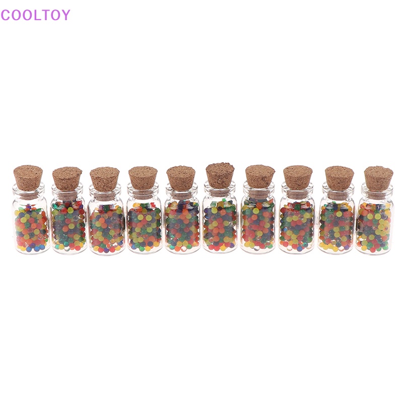 Set 10 Bình Nhựa 1 / 12 Trang Trí Nhà Búp Bê