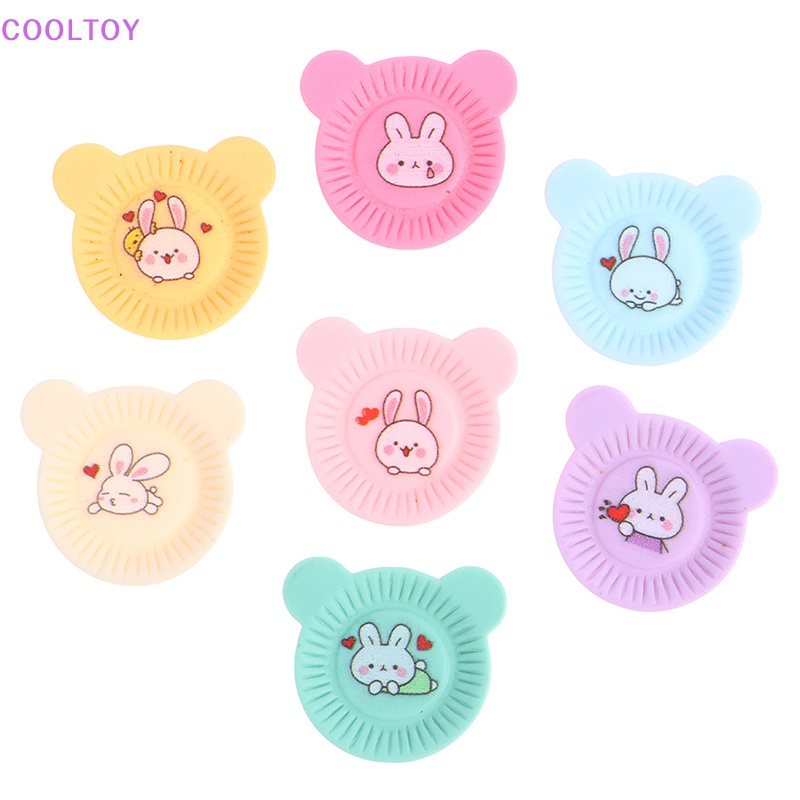 Set 10 Đĩa Ăn Tối Hình Thỏ Dễ Thương Cho Nhà Búp Bê