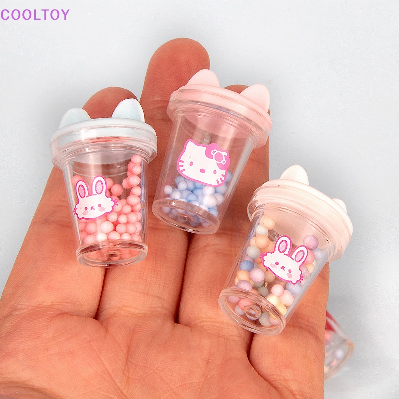 Set 2 Ly Nước Mini Hình Tai Mèo Dễ Thương Dùng Để Trang Trí Nhà Búp Bê