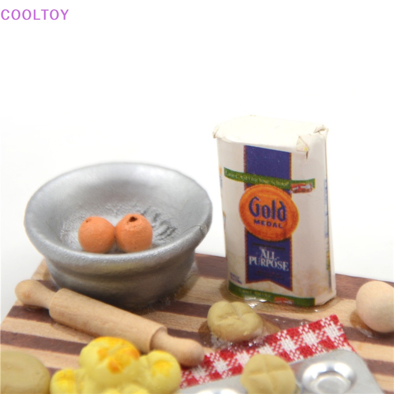 Bộ Mô Hình Hộp Sữa Trứng / Thức Ăn Mini Tỉ Lệ 1: 12 Trang Trí Nhà Búp Bê