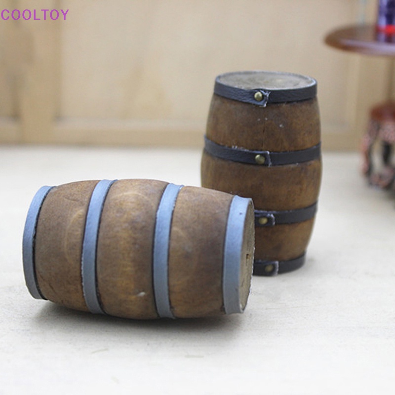 Mô Hình Thùng Rượu Mini Tỉ Lệ 1: 12 Dùng Để Trang Trí Nhà Búp Bê