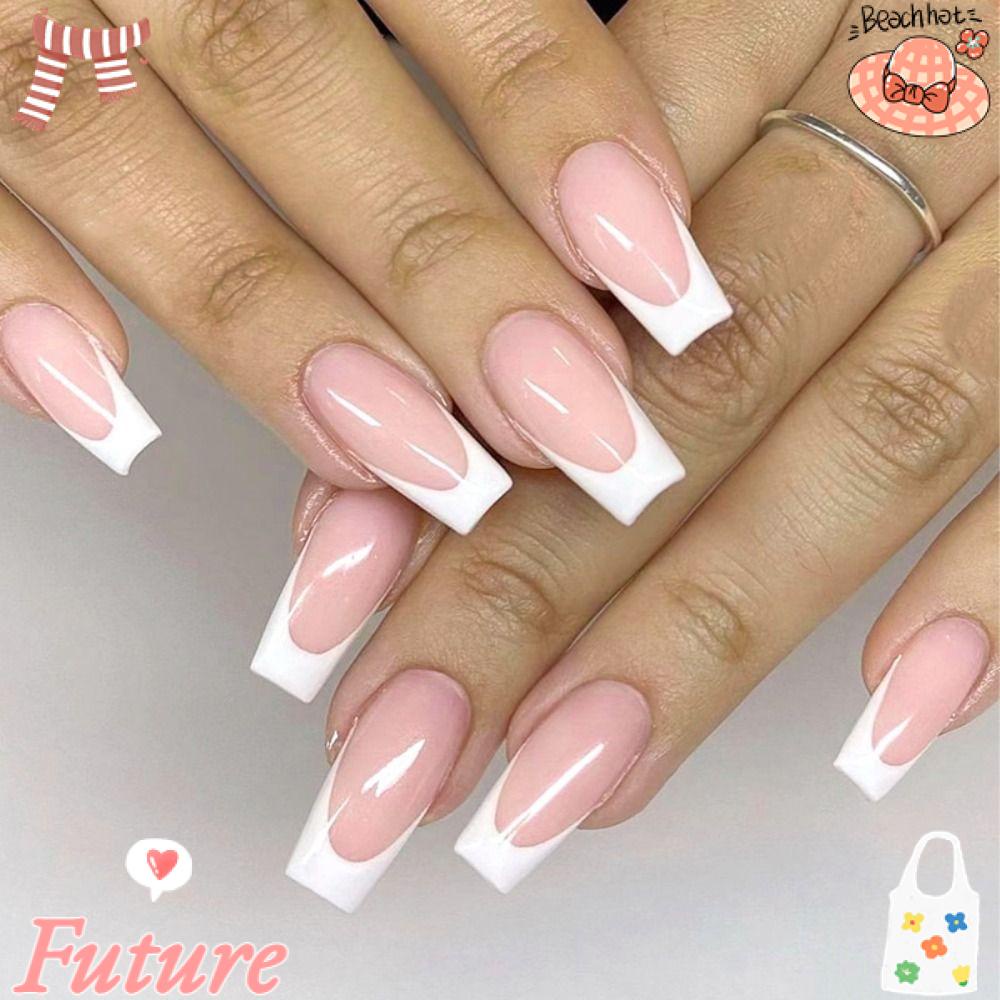 Set 24 Móng Tay Giả Dạng Nhấn Tiện Dụng DIY