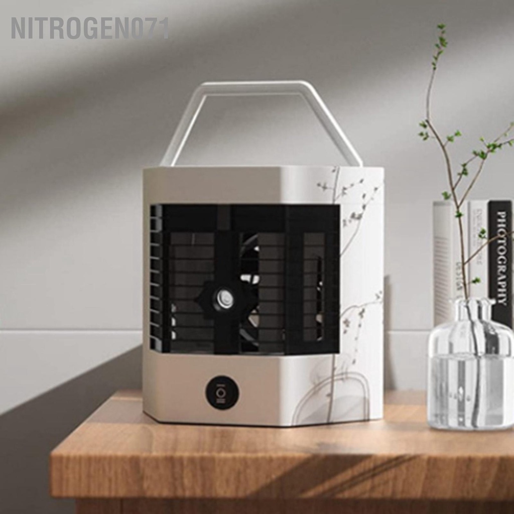 Nitrogen071 Máy Làm Mát Không Khí Mini Điều Hòa Di Động Ẩm Cá Nhân Bay Hơi Cho Phòng Ngủ Bàn Văn
