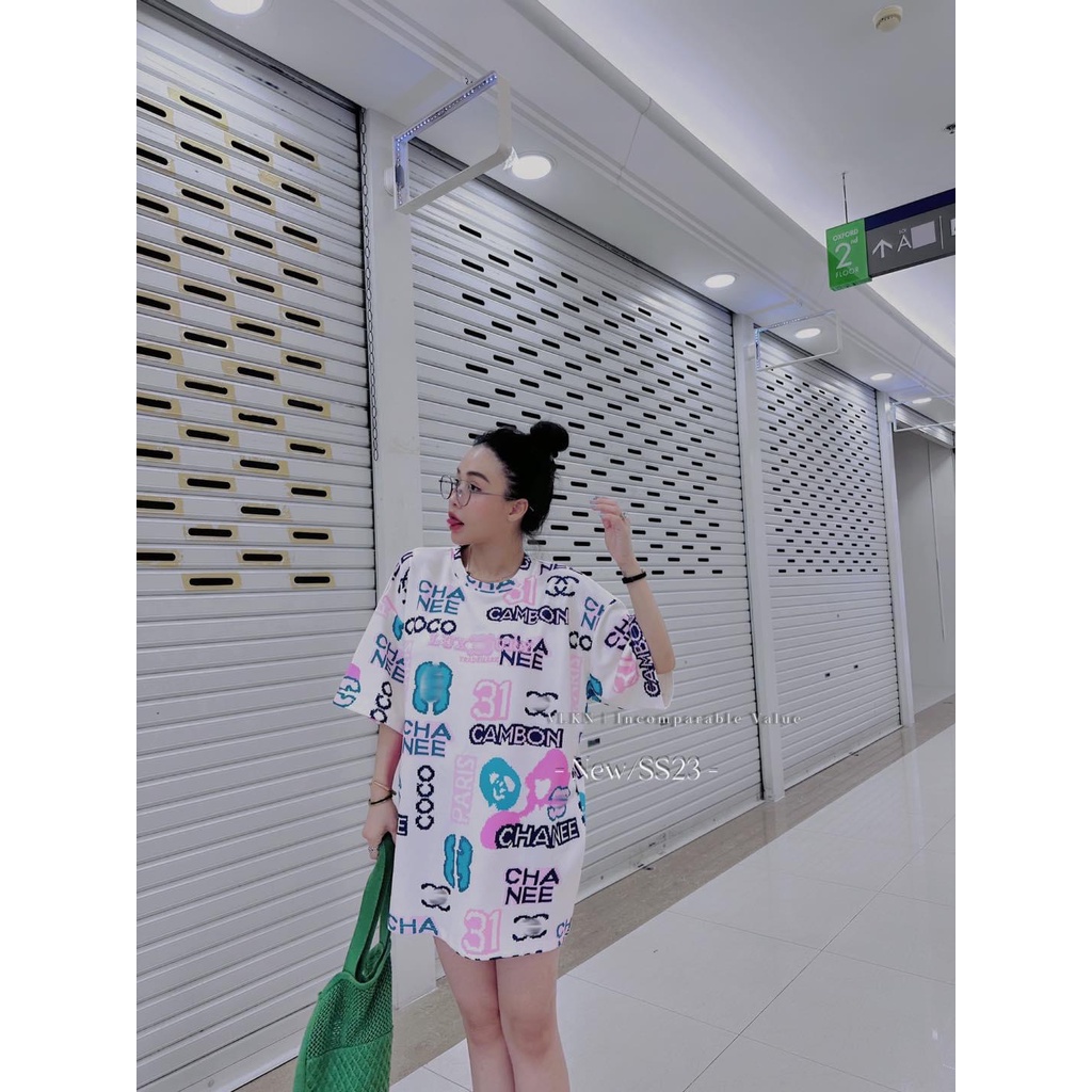 Áo phông chà neo chữ jen.ni